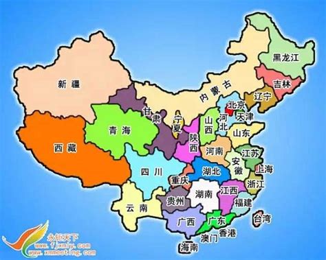 中國大陸省份地圖